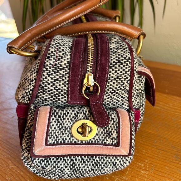 Coach Tweed Satchel with Ribbon and Rhinestone - Picture 2 of 7